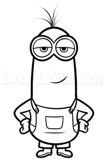 337x520 Step How To Draw Kevin From Minions