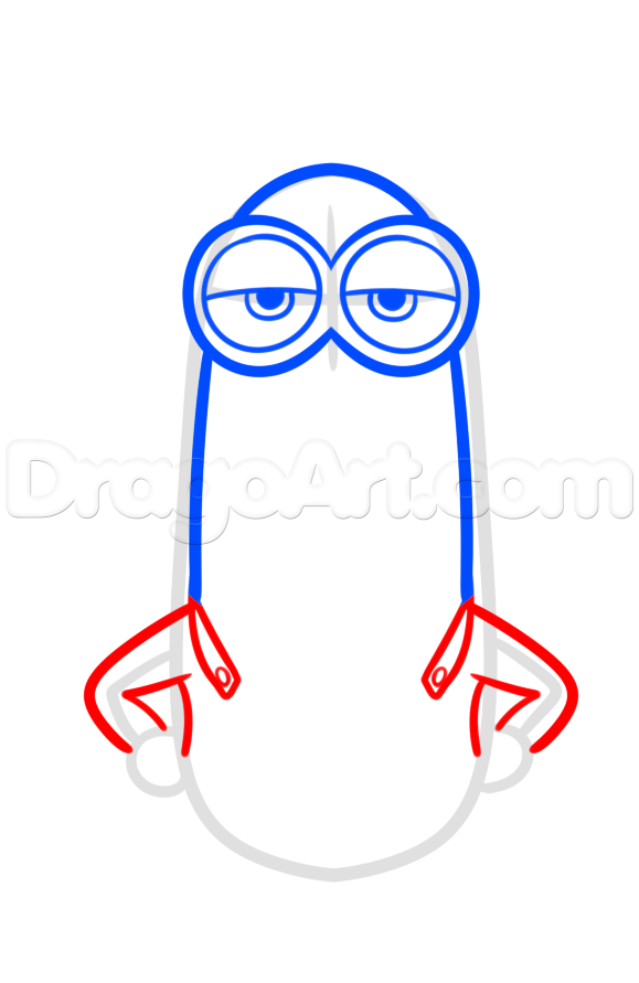 579x891 Draw Kevin From Minions, Step