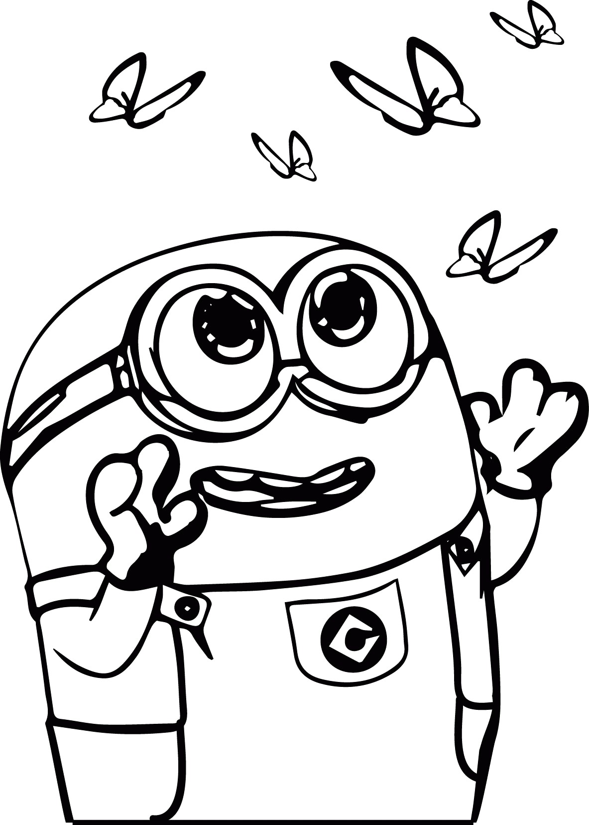 1183x1655 Instructive Bob The Minion Coloring Pages Of Minions New Kevin