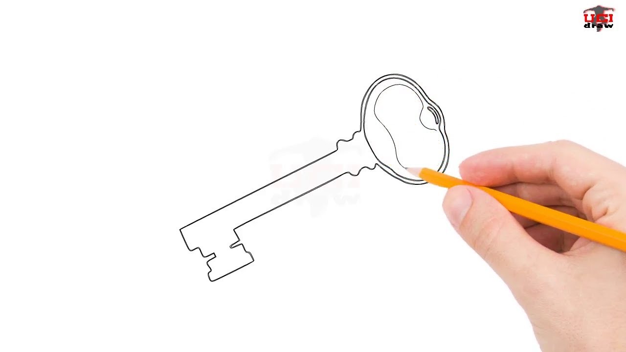 1280x720 How To Draw A Key Step