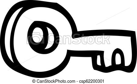 450x276 Line Drawing Cartoon Gold Key