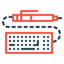 256x256 Free Pen, Pencil, Keyboard, Write, Drawing, Design, Sketch Icon