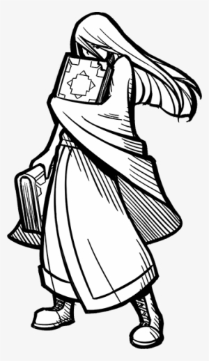 300x518 Librarian Drawing