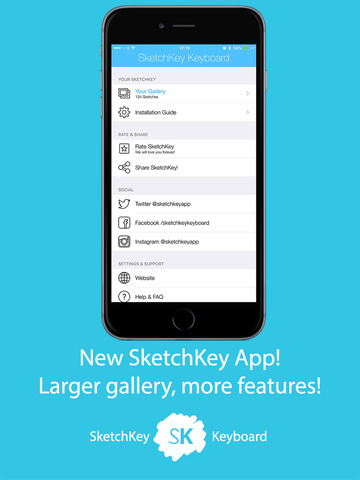 360x480 Sketchkey Keyboard