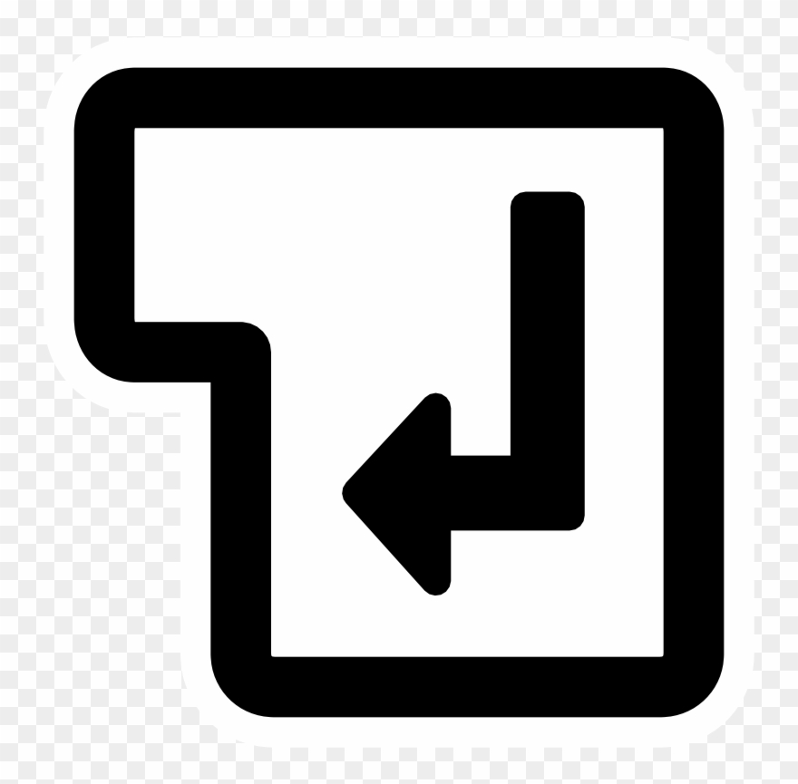 880x865 Computer Keyboard Enter Key Computer Icons Drawing