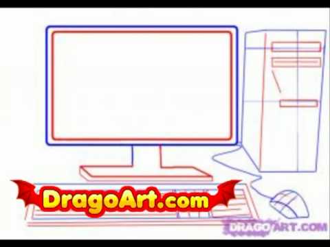 480x360 How To Draw A Computer, Step