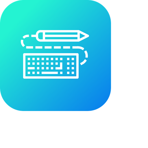 512x512 Pen, Pencil, Keyboard, Write, Drawing, Design, Sketch