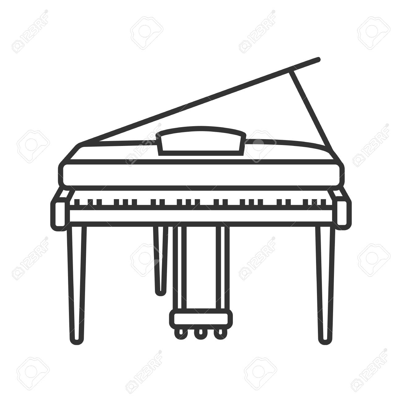 1300x1300 Huge Collection Of 'piano Outline Drawing' Download More Than