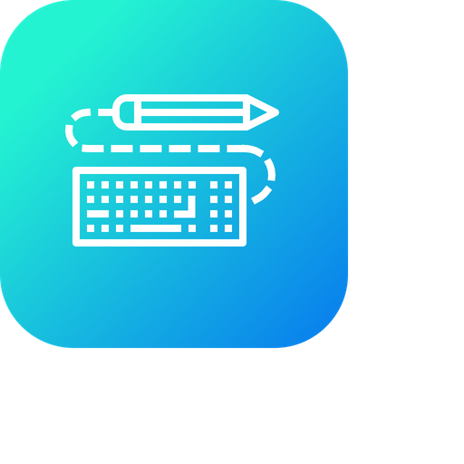 512x512 Pen, Pencil, Keyboard, Write, Drawing, Design, Sketch