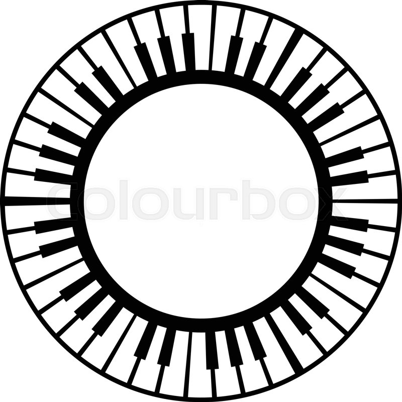 800x800 Piano Keyboard Musical Instrument Stock Vector Colourbox