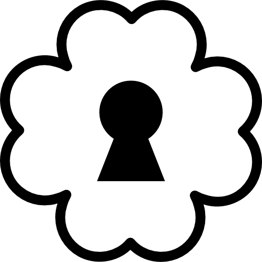 512x512 flower shaped keyhole icons free download