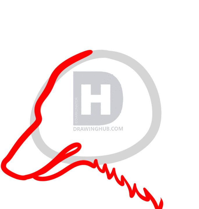 684x720 How To Draw Kiba Wolf, Wolfs Rain, Step