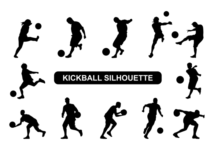 700x490 Kickball Silhouette Free Vector