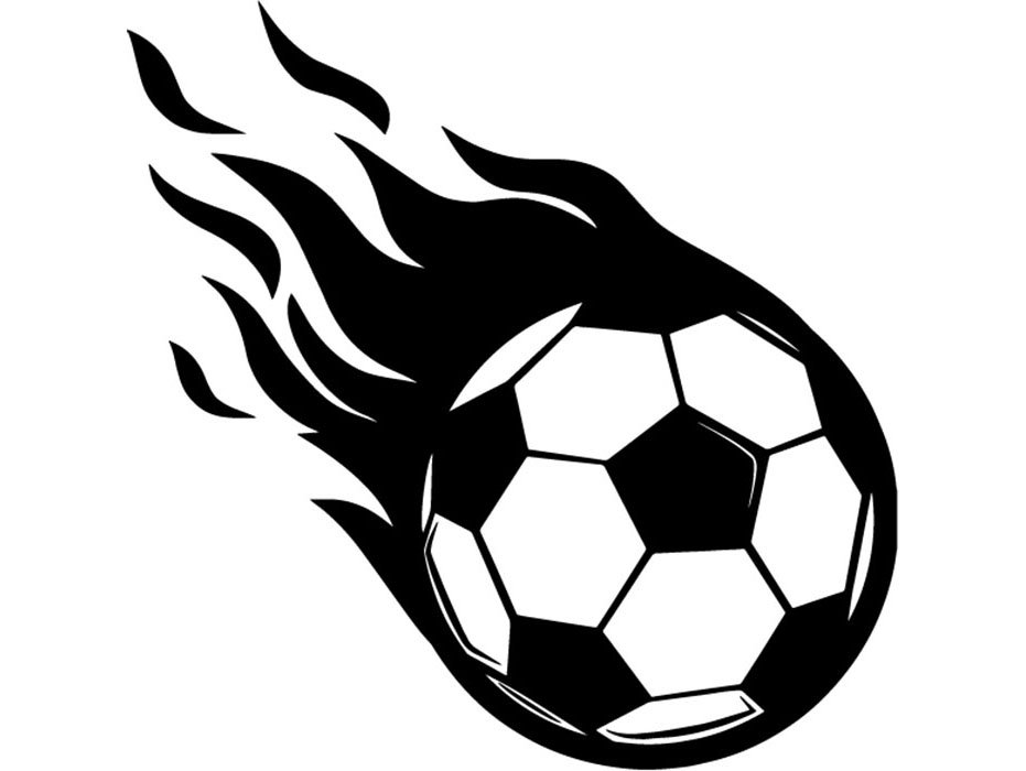 931x700 soccer ball fire flames kick ball net goal futball field etsy