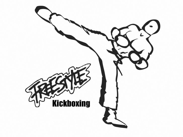 Kickboxing Drawing