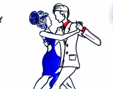 377x300 Draw Cute Couple Drawing For You