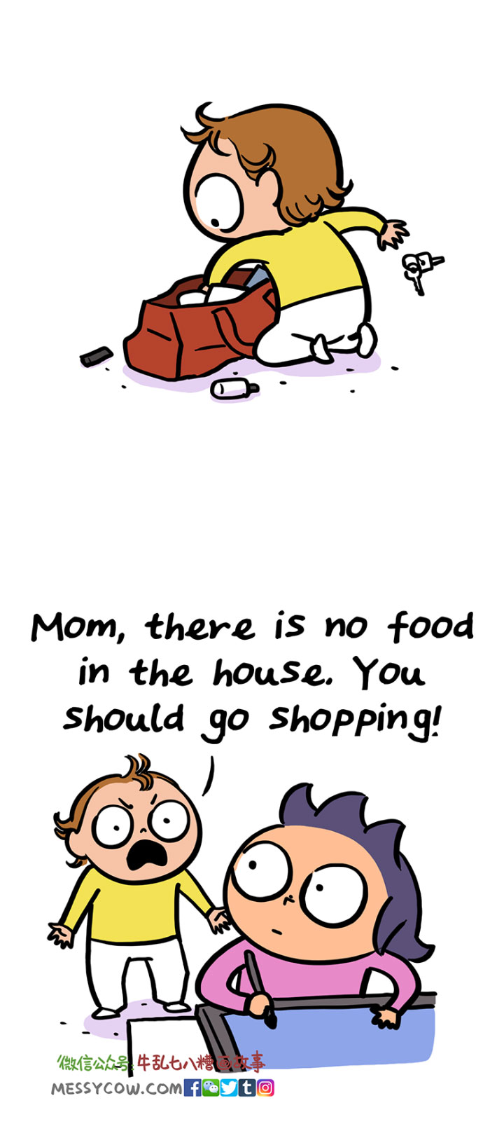 700x1624 Mom Illustrates Things Her Kids Say In Funny Illustrations