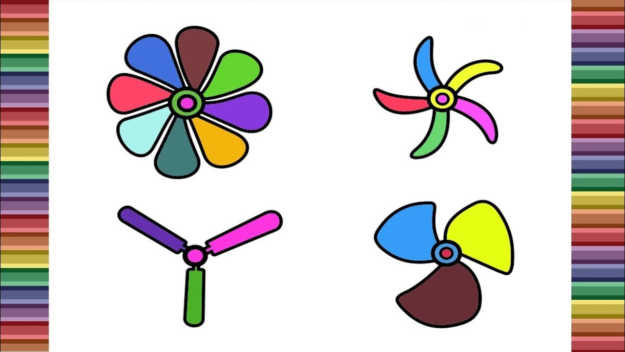 1280x720 Electric Propeller Drawing For Kids Learn Colors For Kids When