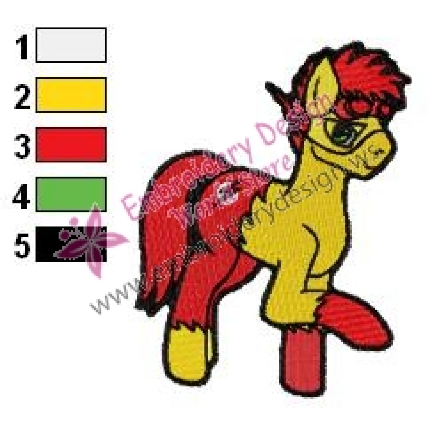 1500x1500 Little Kid Flash Teen Titans Embroidery Design