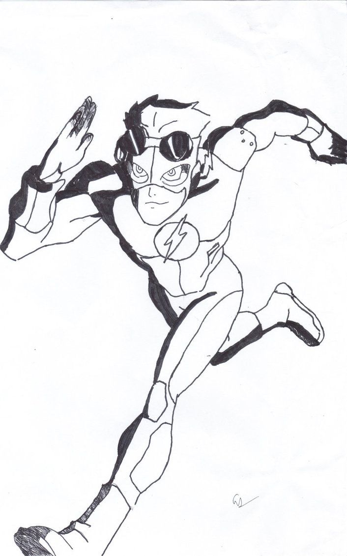 706x1131 how to draw kid flash kid flash