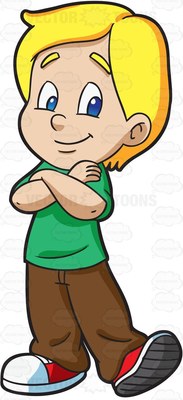 183x400 Drawing Clipart Confidence Kid