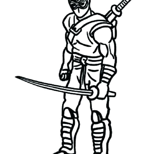 609x600 Ninja Drawing For Kids At Free Personal Use Coloring Pages Adults