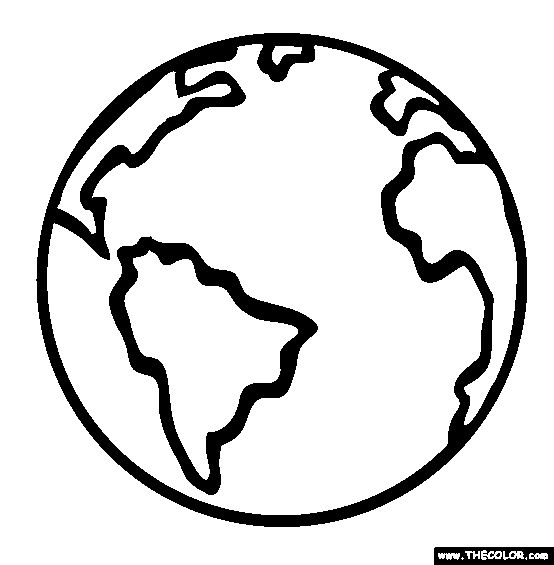 554x565 Planet Earth Coloring Pagefor My Multicultural Week Teaching
