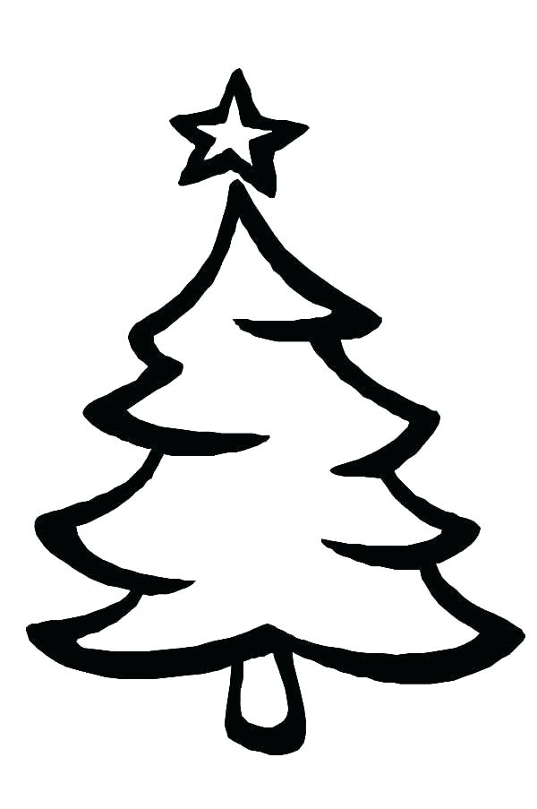 600x903 Christmas Tree Coloring Pages For Kids Printable