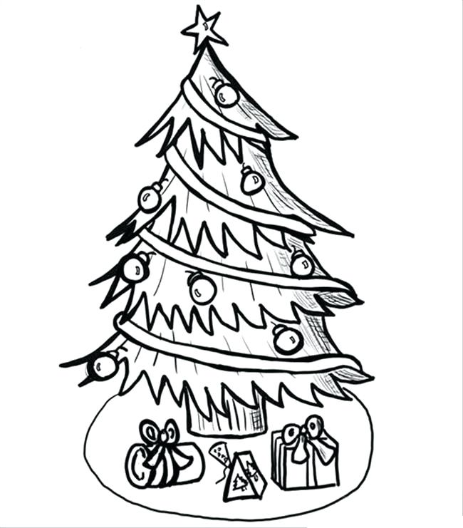 650x741 Christmas Tree Colouring In Pages Tree Coloring Pages For Kids