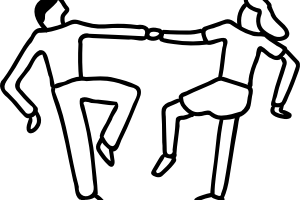 300x200 Kids Dance Clipart Black And White Clipart Portal