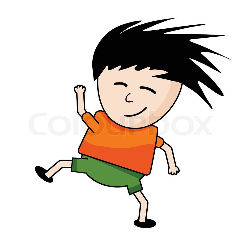 800x800 Vector Illustration Of A Happy Boy Stock Vector Colourbox