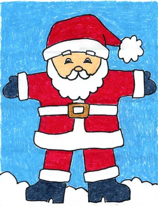 538x700 Draw Santa Claus School Art Santa Claus Drawing, Christmas Art