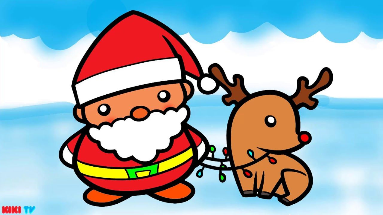 1280x720 Pere Noel Coloring Pages Unique How To Draw Santa Claus For Kids
