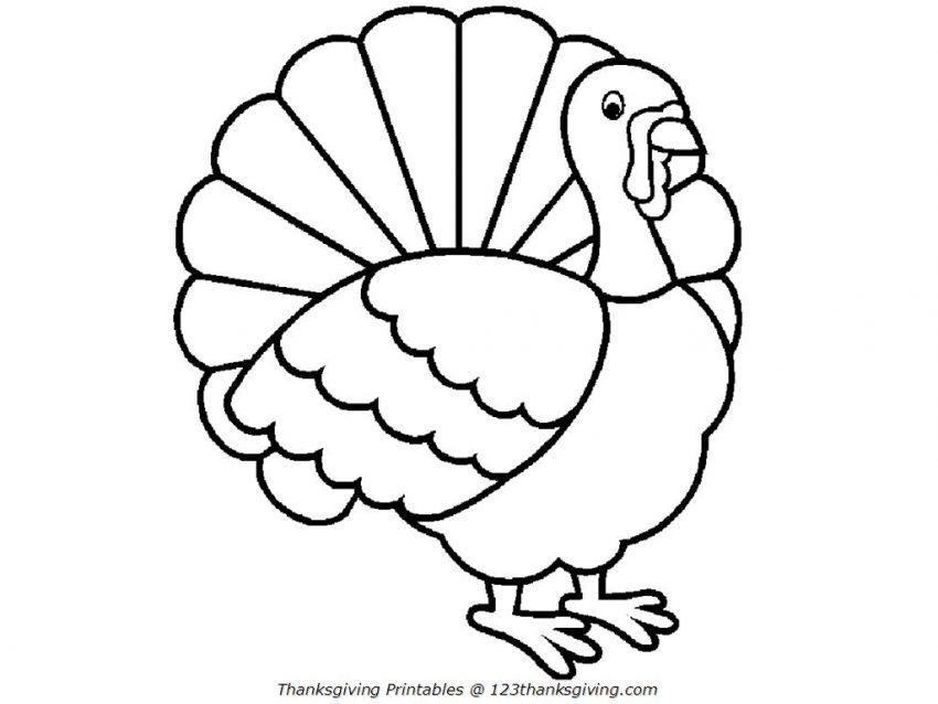 850x638 Turkey Coloring Clipart Clip Art Images Clipartimage Com Info