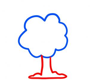 302x268 How To Draw How To Draw Trees For Kids