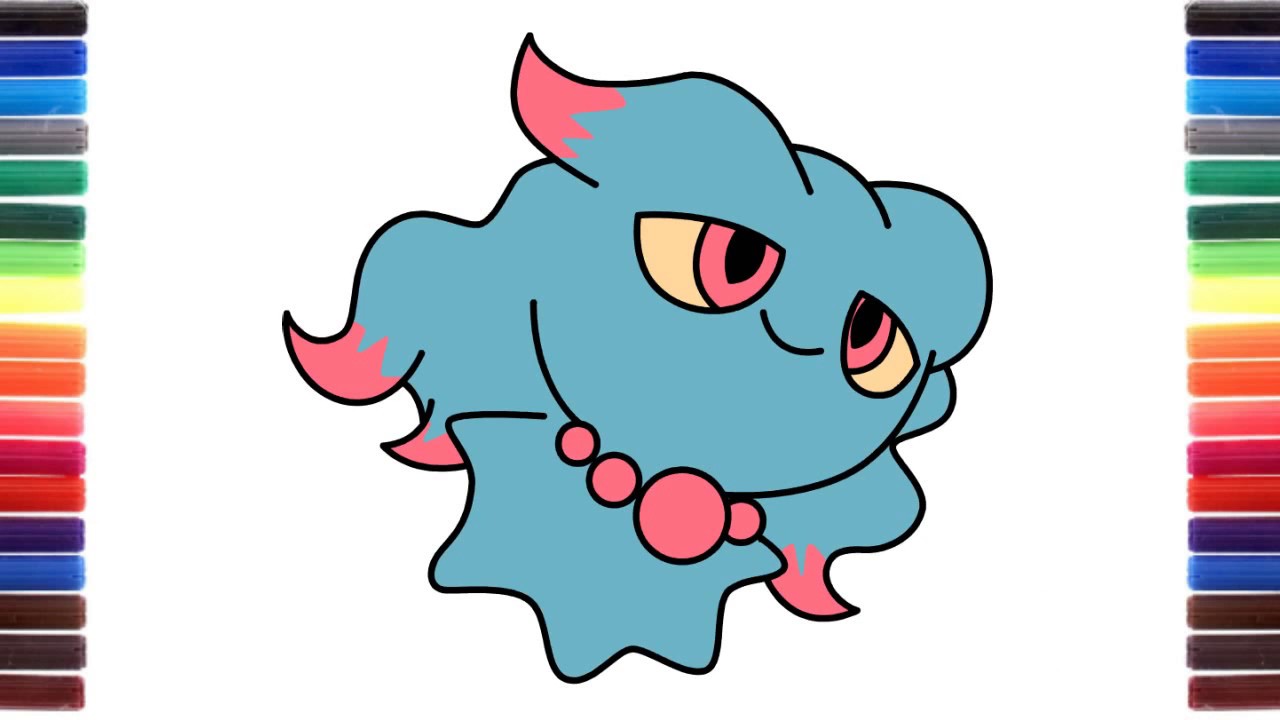 1280x720 How To Draw Misdreavus From Pokemon Step