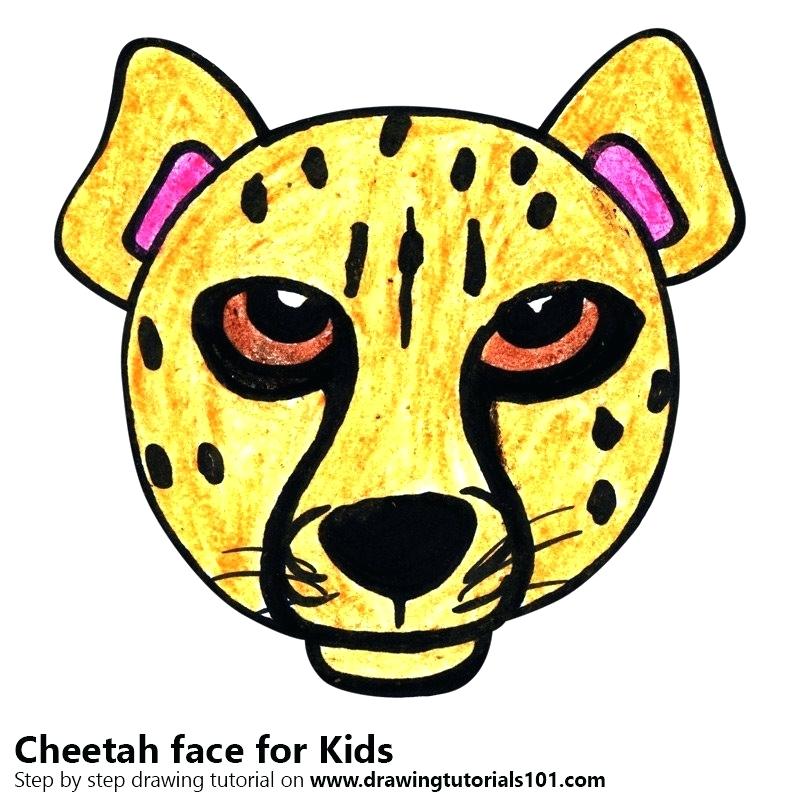 800x800 How To Draw A Chetah Draw Cheetah Easy Steps To Draw Cheetah