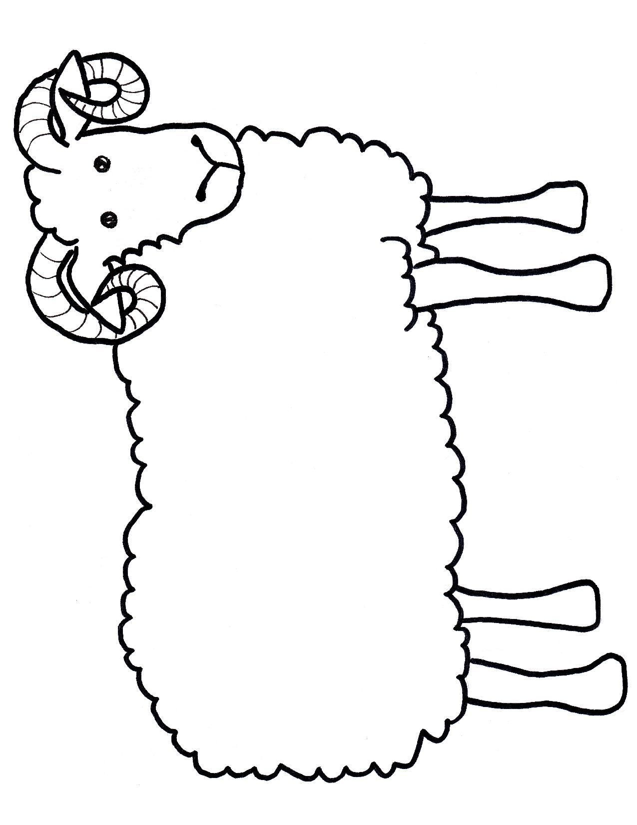 1275x1650 Drawing Template For Kids And Chinese Ram Kids Drawing