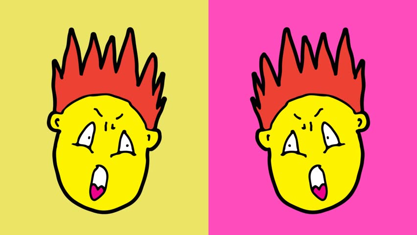 852x480 Kids Drawing Pop Art Seamless Stock Footage Video