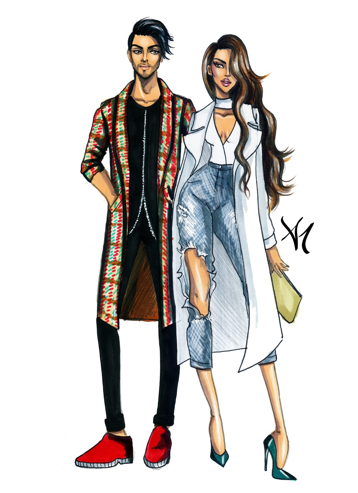 1162x1600 The Cool Kids Fashion Illustrations