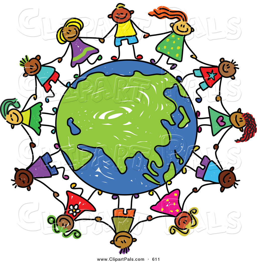 1024x1044 Pal Clipart Of A Childs Sketch Of Children Holding Hands Around