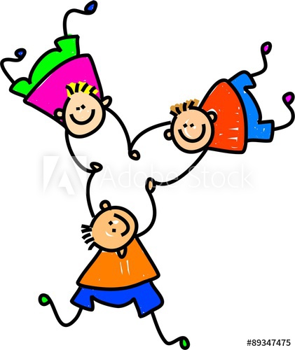 421x500 Three Kids Holding Hands Together