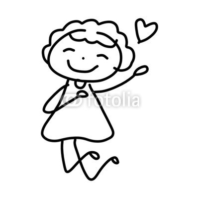 400x400 Hand Drawing Cartoon Happy Kids Playing Web Poster Clip Posters