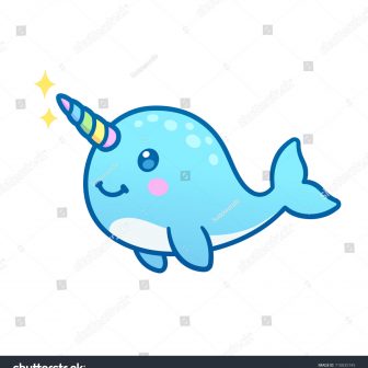 336x336 Cute Blue Whale Drawing Cartoon Killer Color Easy Step