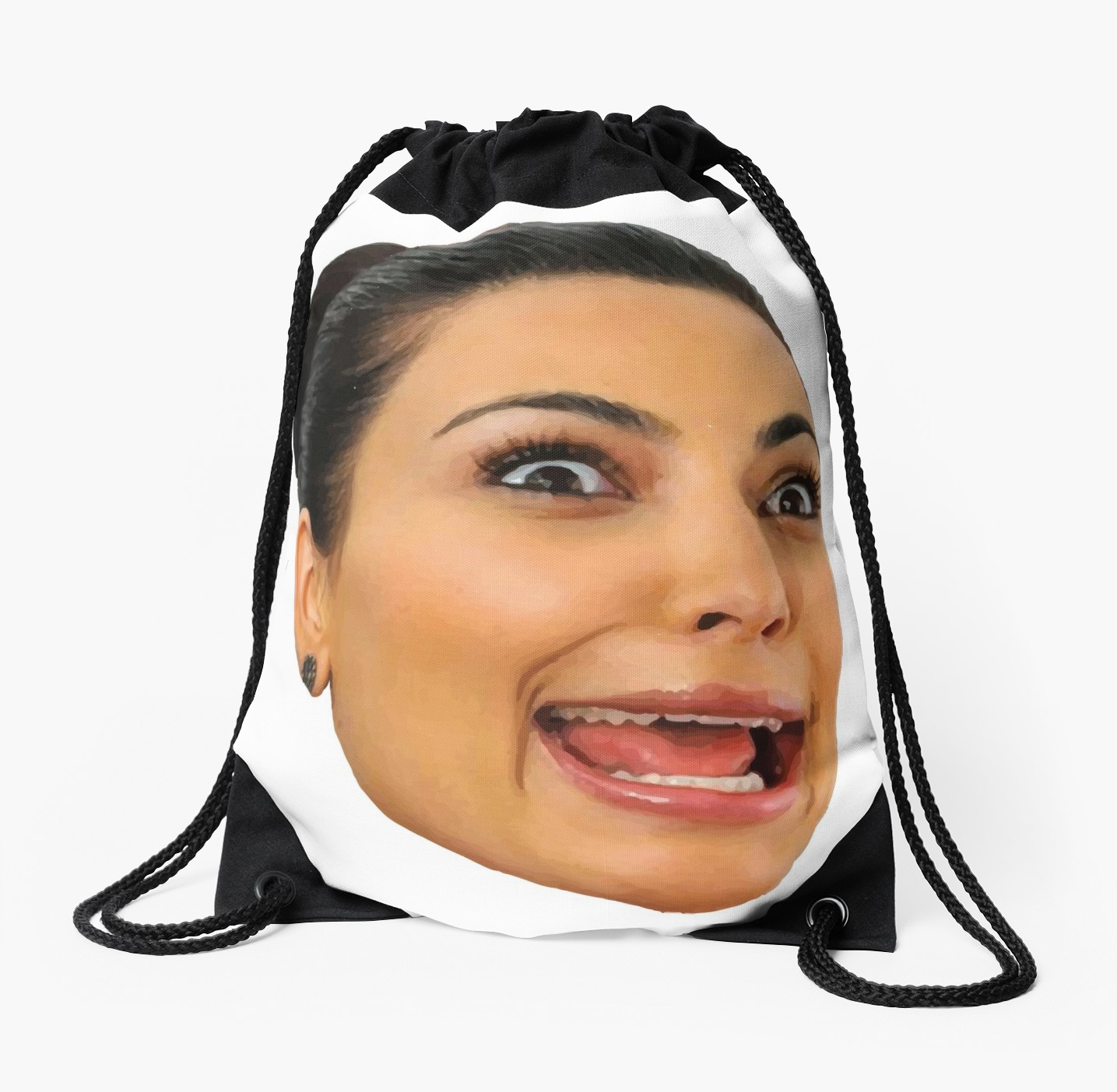 1435x1404 Kim Kardashian Funny Drawstring Bag