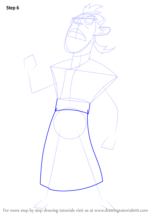 598x844 Learn How To Draw Dr Drakken From Kim Possible