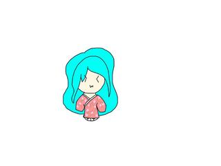 320x240 Kimono Miku I've Made Multiple Drawings Of Miku In This Style I