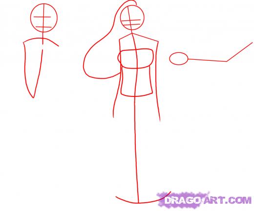 520x431 Step How To Draw A Kimono