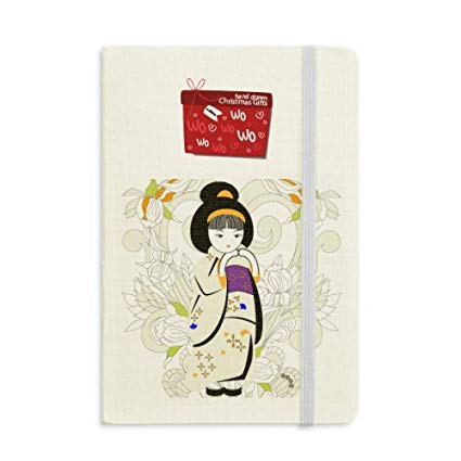 425x425 Japan Kimono Girl Pattern Notebook Journal Christmas