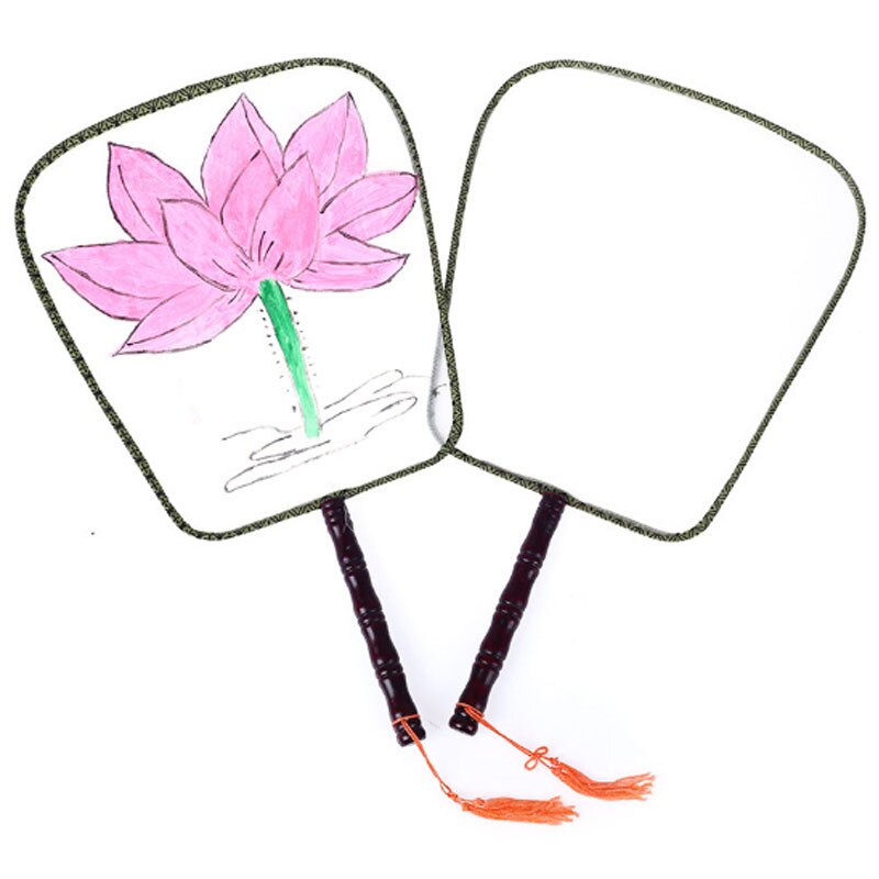 800x800 Blank Children's Drawing Fan Children's Diy Handmade Painting